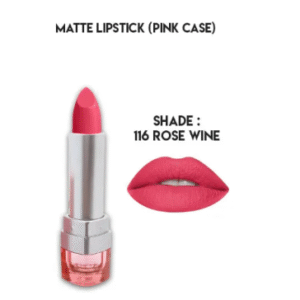 Glamorous Face Matte Lipstick Pink Case Vitamin E & Aloe Vera Extracts