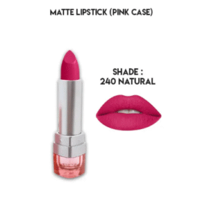 Glamorous Face Matte Lipstick Pink Case Vitamin E & Aloe Vera Extracts